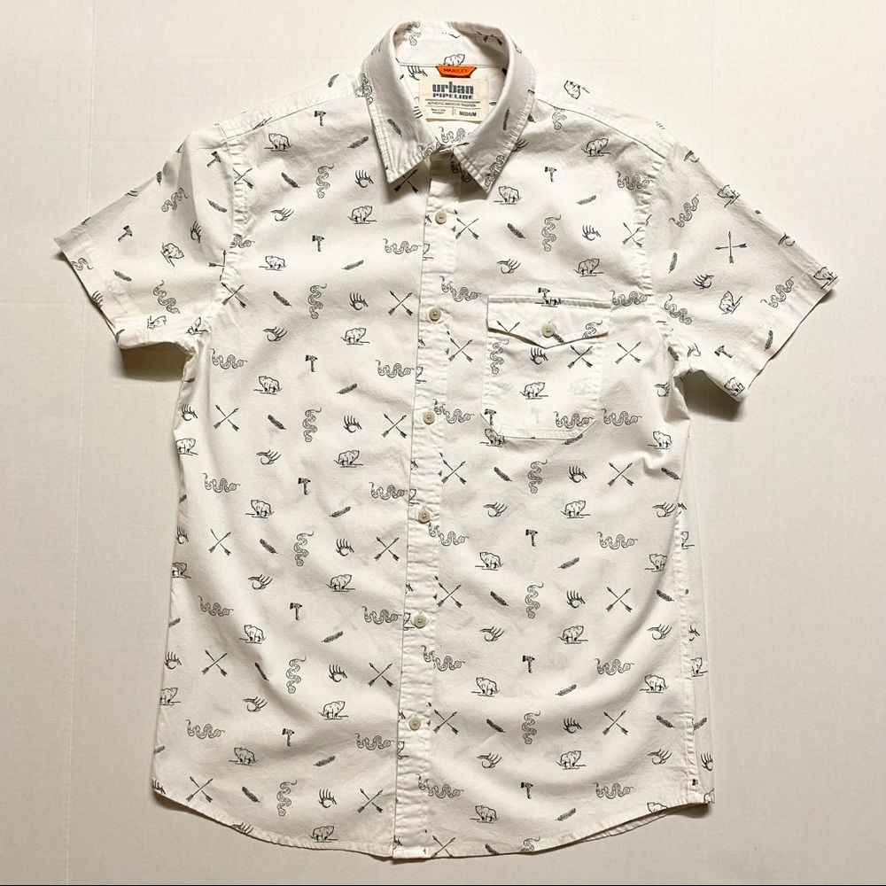 Urban Pipeline White Authentic American Tradition Button Down Shirt